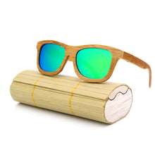Load image into Gallery viewer, Turquoise Wooden Sunglasses