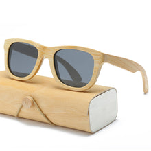 Load image into Gallery viewer, Square Wooden Sunglasses