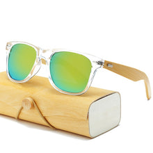 Load image into Gallery viewer, Square Wooden Sunglasses