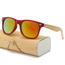Load image into Gallery viewer, Square Wooden Sunglasses