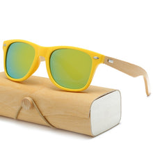 Load image into Gallery viewer, Square Wooden Sunglasses