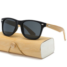 Load image into Gallery viewer, Square Wooden Sunglasses