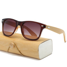 Load image into Gallery viewer, Square Wooden Sunglasses
