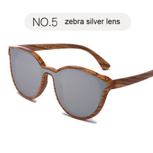 Load image into Gallery viewer, Blue Wooden Sunglasses
