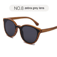 Load image into Gallery viewer, Blue Wooden Sunglasses