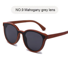 Load image into Gallery viewer, Blue Wooden Sunglasses