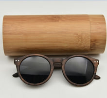 Load image into Gallery viewer, Vintage Round Wooden Sunglasses