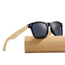 Load image into Gallery viewer, Black Wooden Sunglasses
