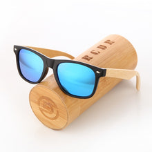 Load image into Gallery viewer, Black Wooden Sunglasses