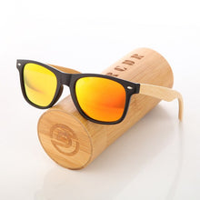 Load image into Gallery viewer, Black Wooden Sunglasses