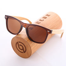 Load image into Gallery viewer, Black Wooden Sunglasses