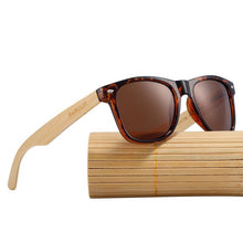 Load image into Gallery viewer, Black Wooden Sunglasses