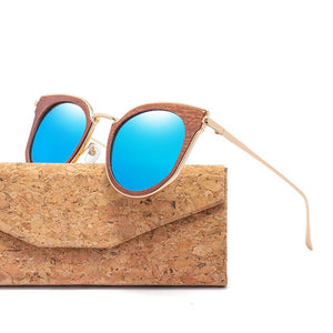 Brown Wooden Sunglasses