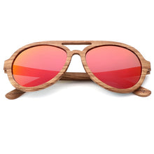 Load image into Gallery viewer, Brand Design Zebra Wooden Sunglasses