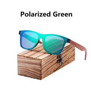 Zebra Wooden Brand Vintage Style Sunglasses