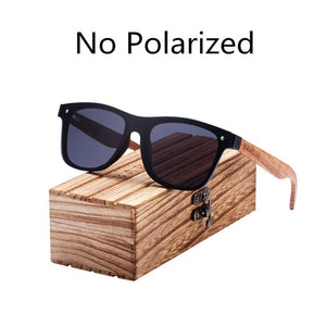 Zebra Wooden Brand Vintage Style Sunglasses