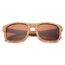 Load image into Gallery viewer, Zebra Wooden Sunglasses