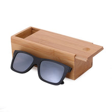 Load image into Gallery viewer, Black Frame Wooden Sunglasses
