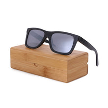 Load image into Gallery viewer, Black Frame Wooden Sunglasses