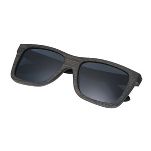 Black Frame Wooden Sunglasses