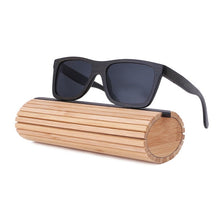 Load image into Gallery viewer, Black Frame Wooden Sunglasses