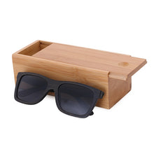 Load image into Gallery viewer, Black Frame Wooden Sunglasses