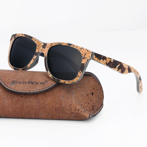 Wooden Cork Frame Sunglasses